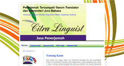 Desktop Screenshot of penerjemahtersumpahcitralinguist.com